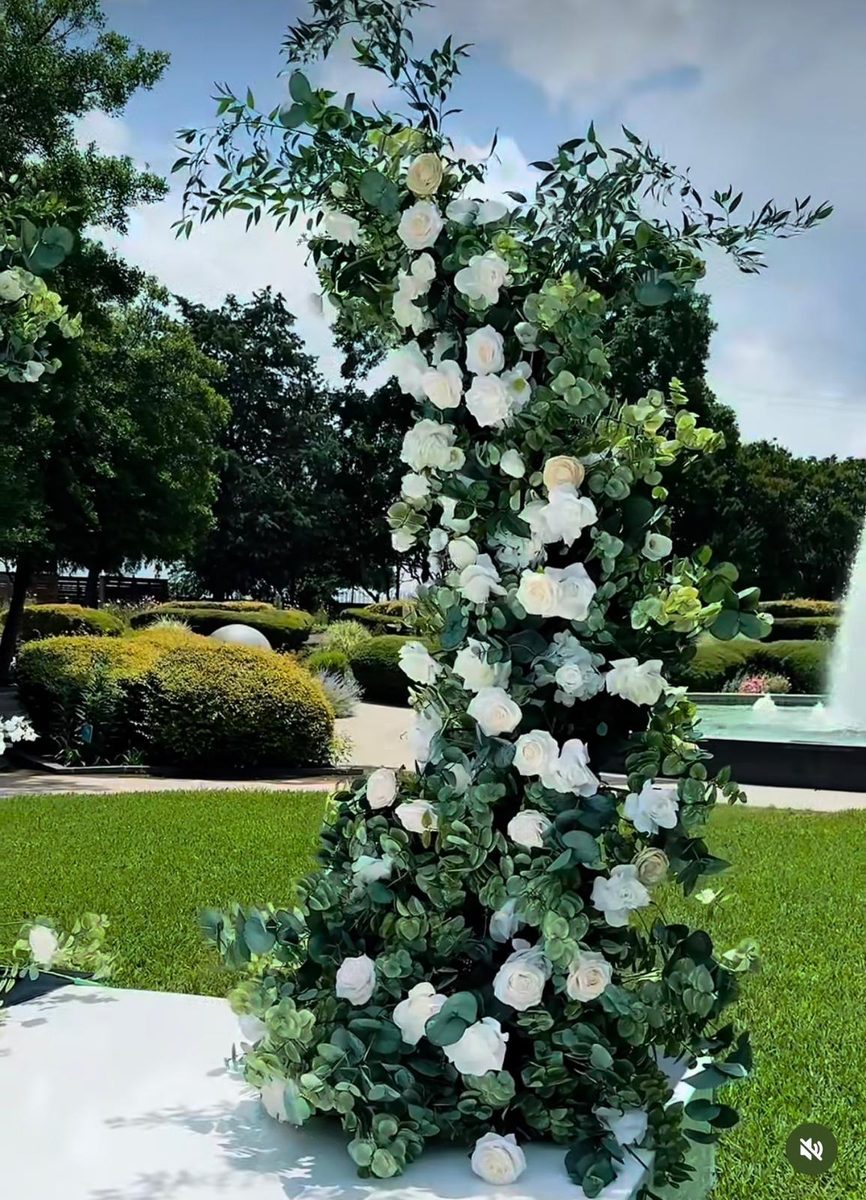 Arco floral de jardín